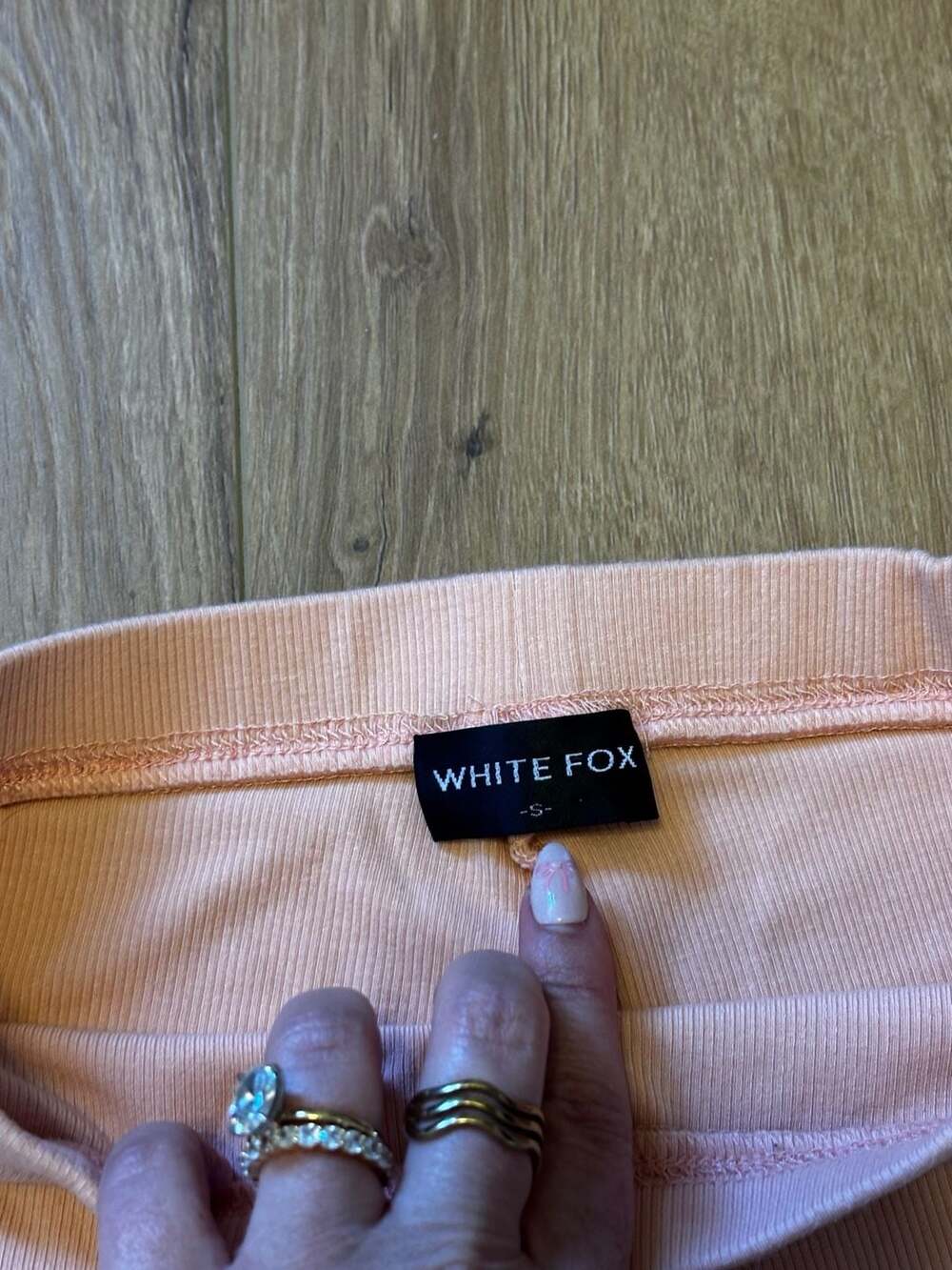 White Fox Vol.3 Offstage Ribbed Bike Shorts Pink Size S - Picture 3 of 5